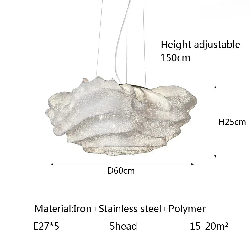 🌩️ Lustre Nuage LED - Éclairez avec poésie