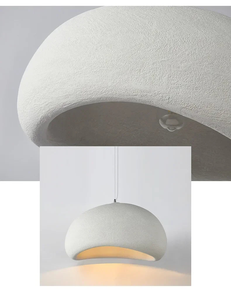 Lampes suspendues LED lampe suspendue en résine blanche pour salon salle à manger décor de Restaurant lustre Art Suspension Luminaire