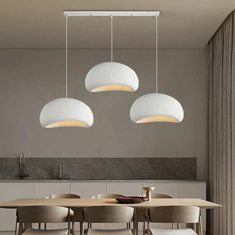 Lampes suspendues LED lampe suspendue en résine blanche pour salon salle à manger décor de Restaurant lustre Art Suspension Luminaire