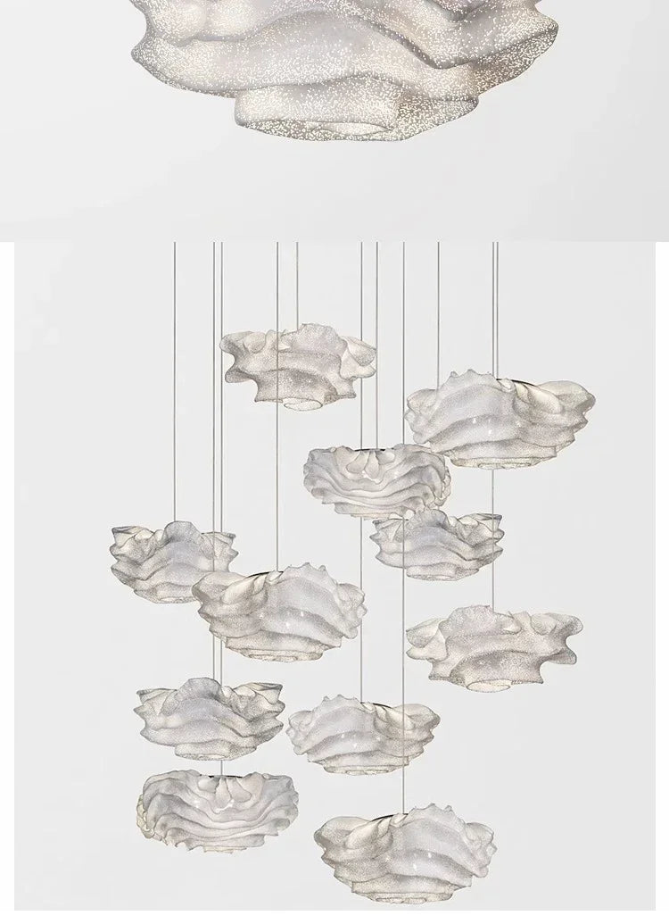 🌩️ Lustre Nuage LED - Éclairez avec poésie