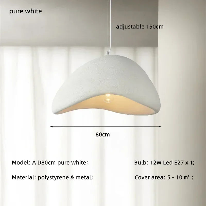 Lampes suspendues LED lampe suspendue en résine blanche pour salon salle à manger décor de Restaurant lustre Art Suspension Luminaire